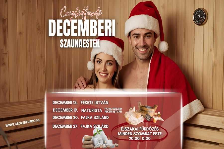 Szaunaestek a Ceglédi Gyógyfürdőben