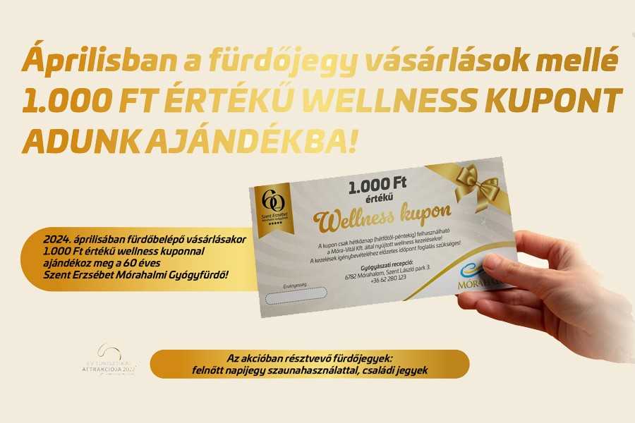 Wellness kupon ajándékba!