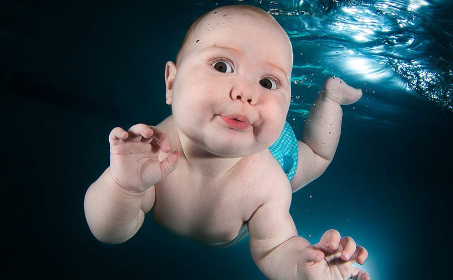 Tündéri fotók: így úsznak víz alatt a babák