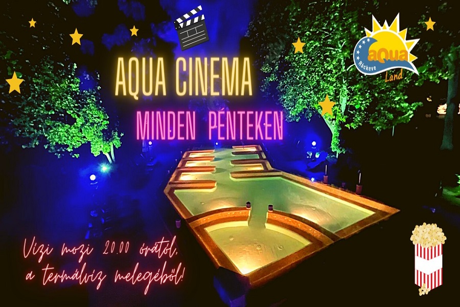 Péntek esti vízi mozi az Aqualand Ráckevében