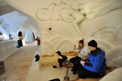 Egy éjszaka is bőven elég a fagyos jéghotelben - képek
