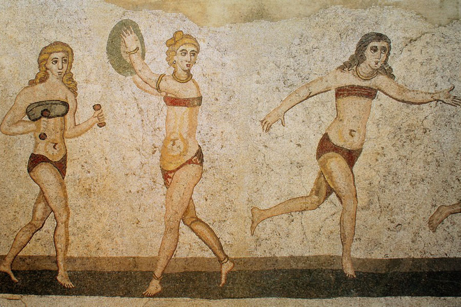 Bikinihez hasonló fürdőruhák az ókori Rómában