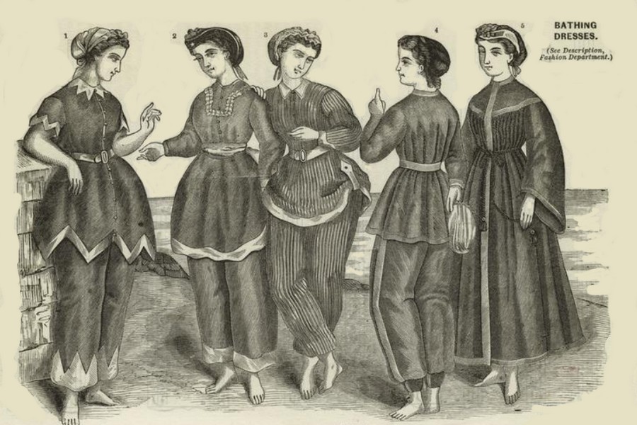 Az 1700-as évek fürdőruha divatja