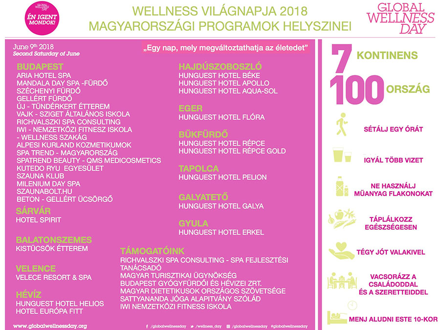 „Egy nap megváltoztathatja az életed!” – itt a wellness világnapja  „Egy nap megváltoztathatja az életed!” – itt a wellness világnapja